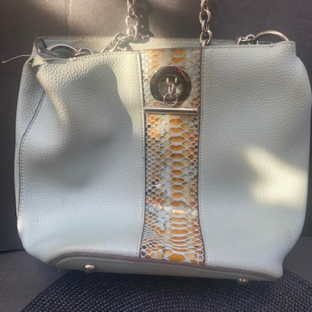 Vintage Luxury leather and snakeskin crossbody  loved condition